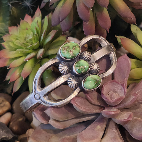 " Xena " Sonoran Gold 3 Stone Cuff