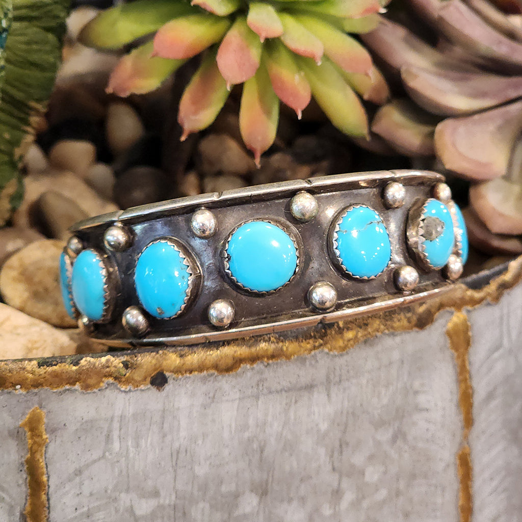 " Beatris " Vintage Turquoise Cuff