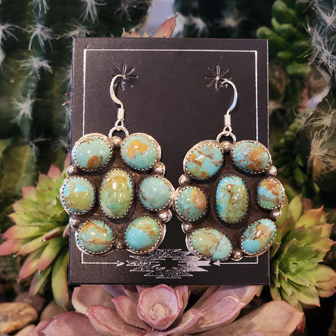" Cass " Large Kingman Cluster Dangles
