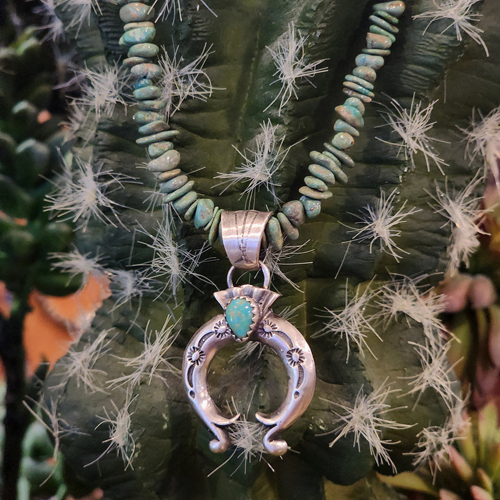 " Bree " Green Natural Turquoise Necklace