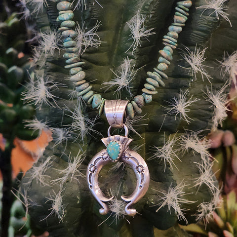 " Bree " Green Natural Turquoise Necklace