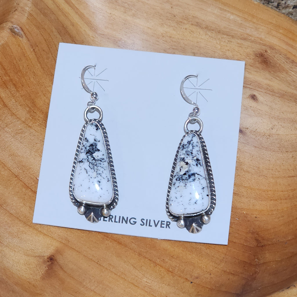 " Georgie Anna "  White Buffalo Earrings