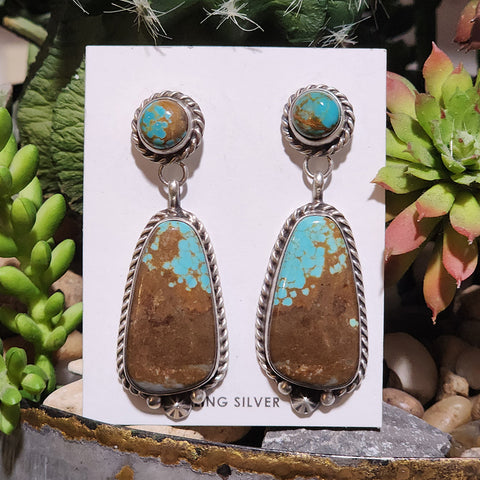 " Belone " #8 Turquoise Dangles