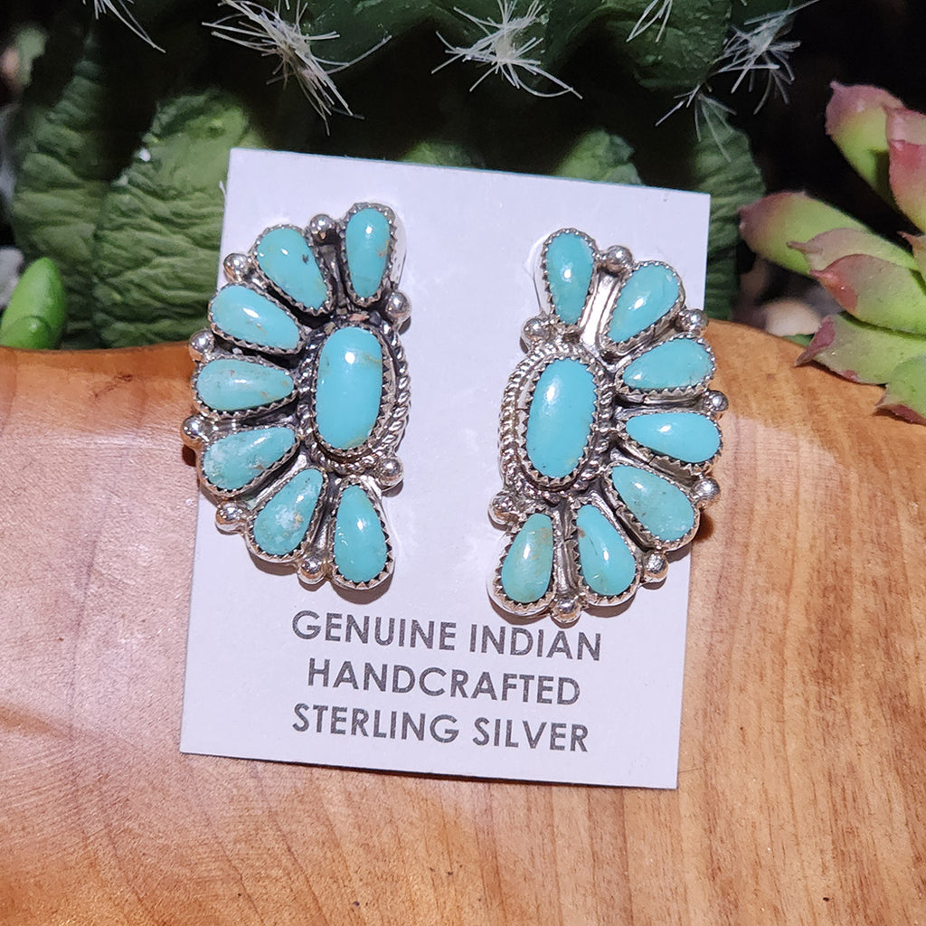 " Babs " Turquoise 1/2 Clusters