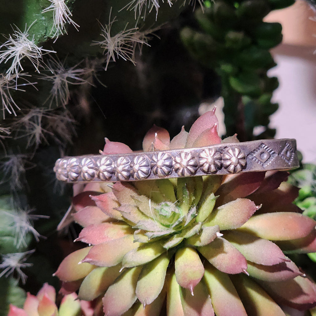" Katrina " Silver Star Cuff
