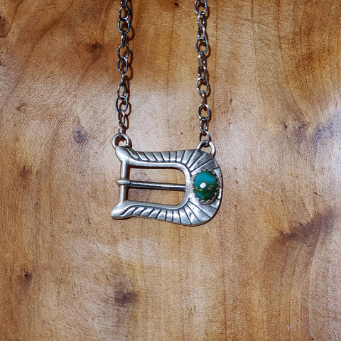 "Dixie" Sonoran Gold Buckle Necklace