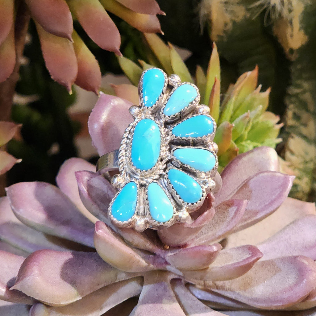" Wilson " Kingman Turquoise Ring