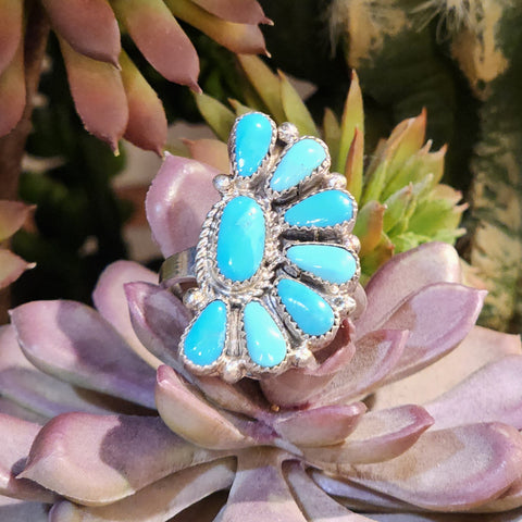 " Wilson " Kingman Turquoise Ring