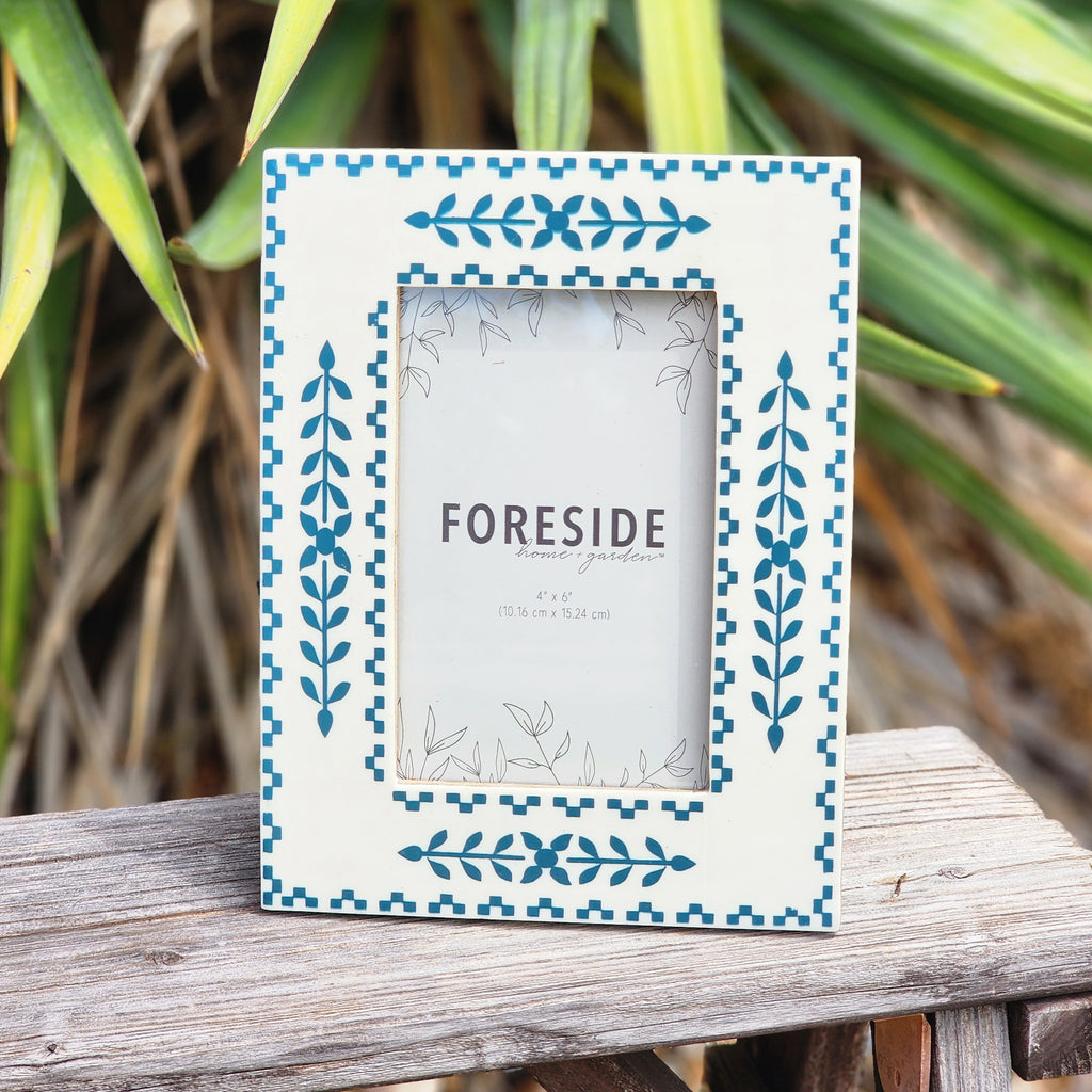 4 x 6 Botanical Blue Frame