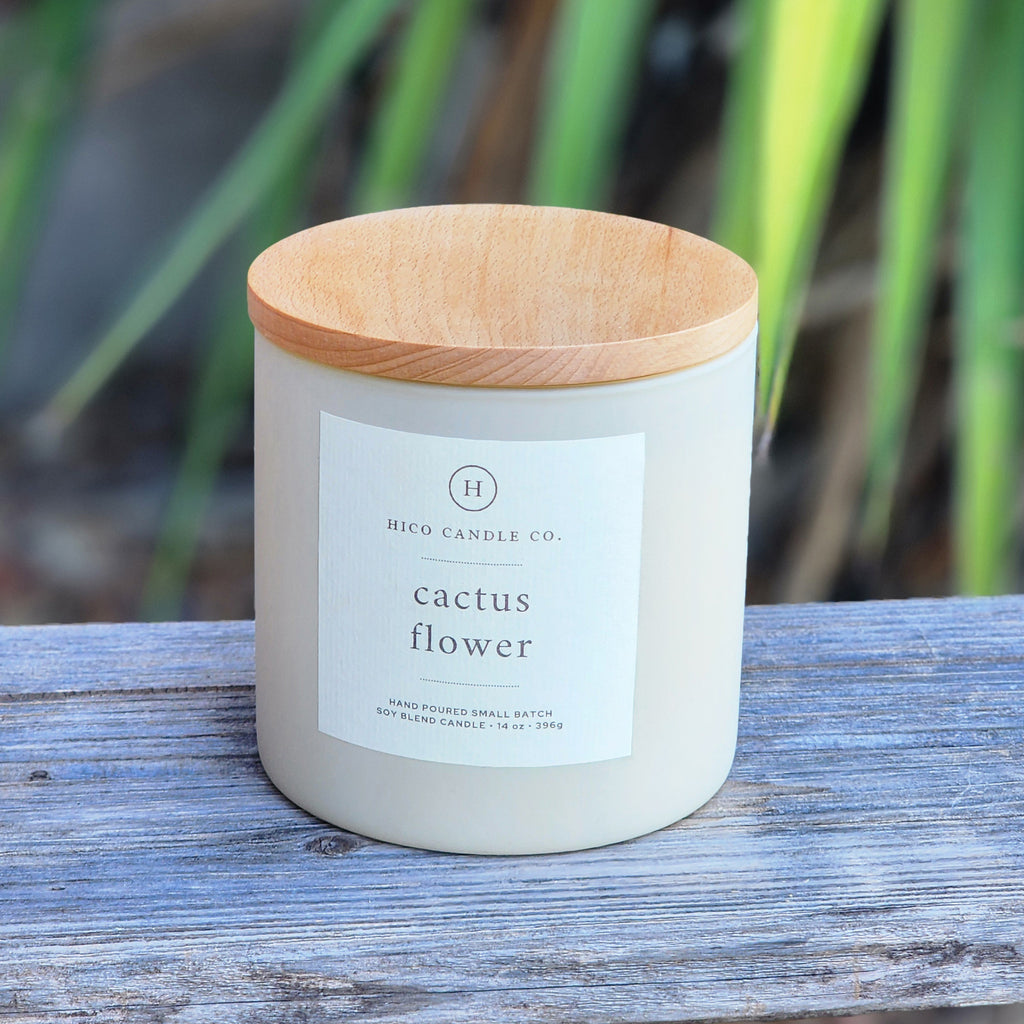 Cactus Flower Candle