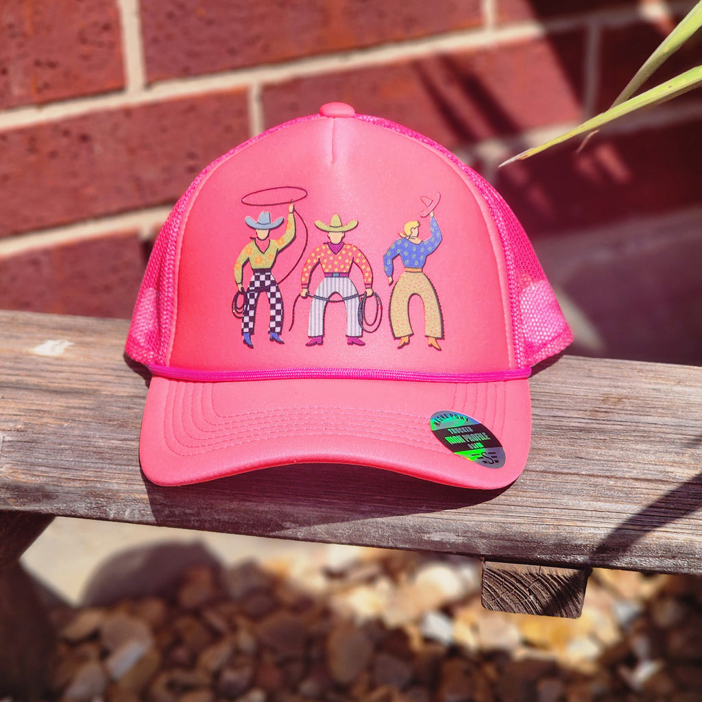 Neon Pink Mag Pony Cap