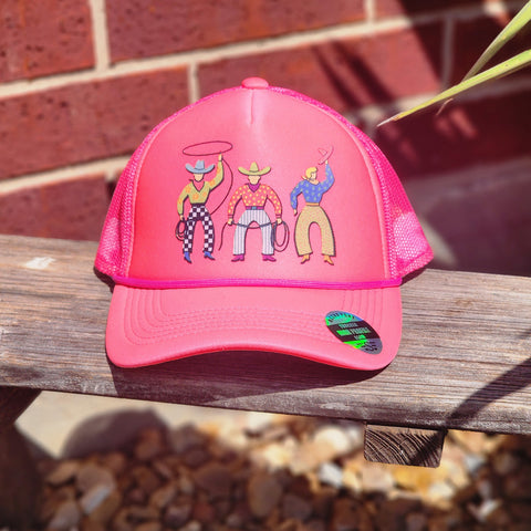 Neon Pink Mag Pony Cap