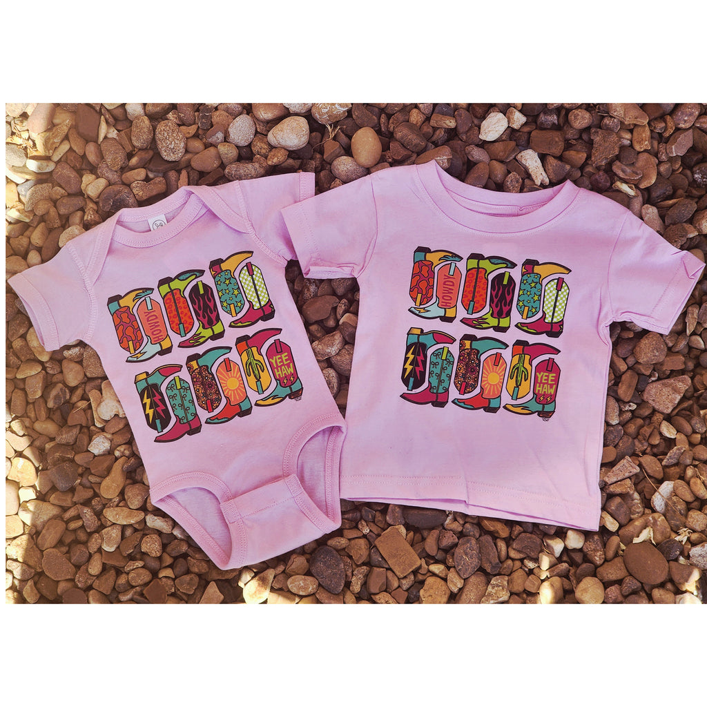 Boot Scootin infant Onesie