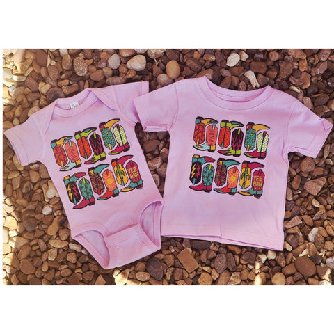 Boot Scootin infant Onesie