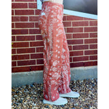 Denim Paisley Barrel Jeans