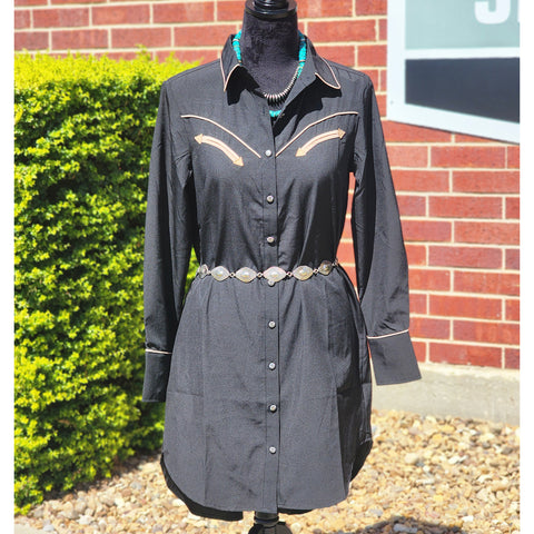 Black & Tan Retro Dress
