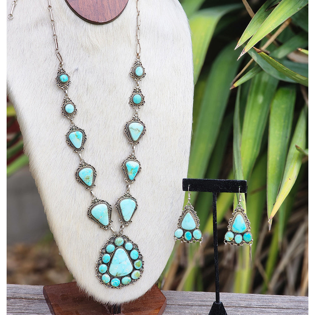 " Gloria " Vintage Turquoise Set