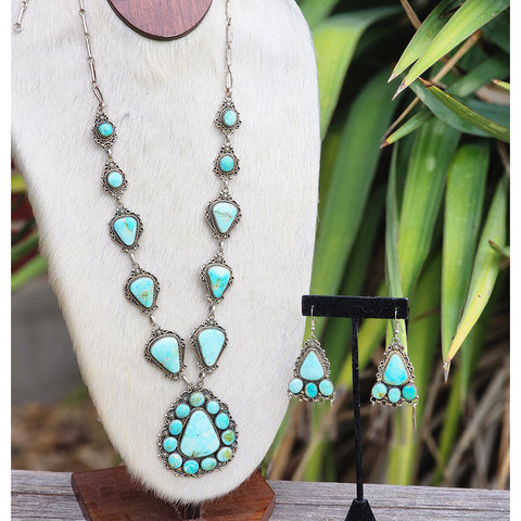 " Gloria " Vintage Turquoise Set