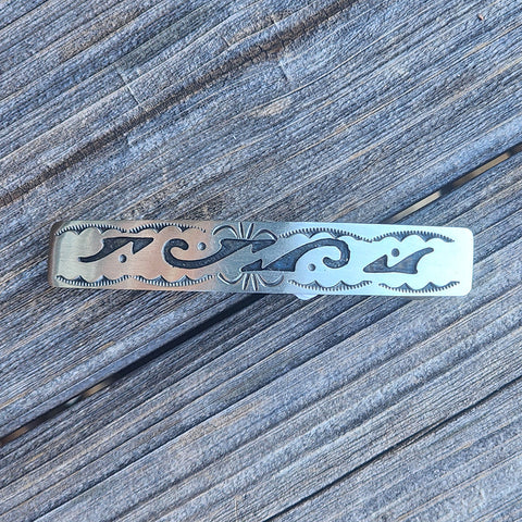 " Tess " Silver Barrette