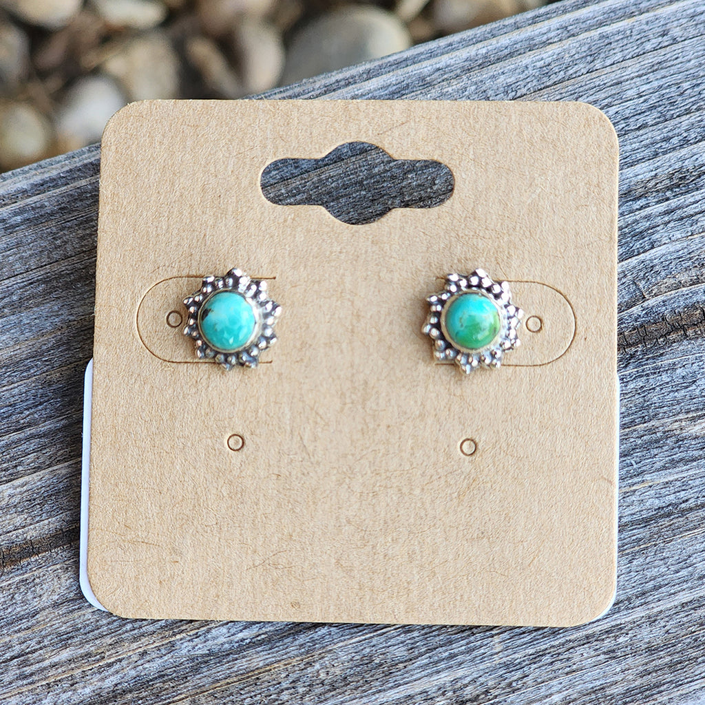 " Lyla " Kingman Turquoise Studs