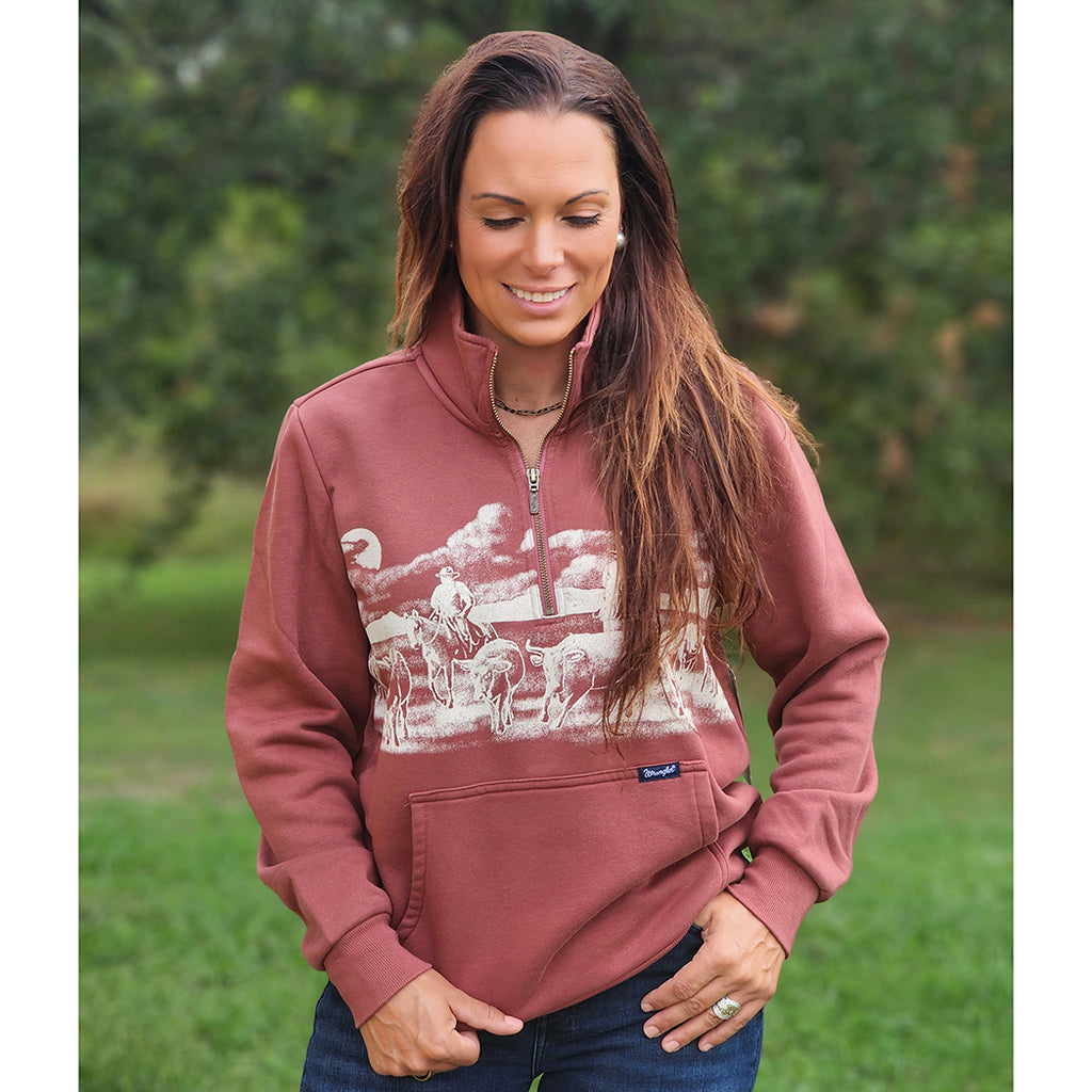 Wrangler Women's Rose Wild West Pullover