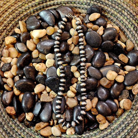 "Cowpoke" Faux 20in Navajo Pearl Necklace