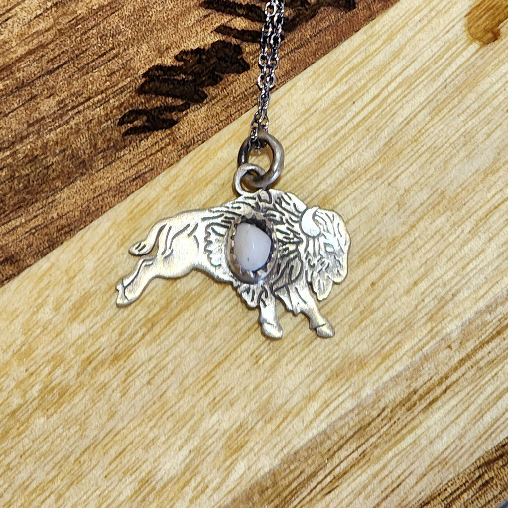 " Wylie " White Buffalo Necklace