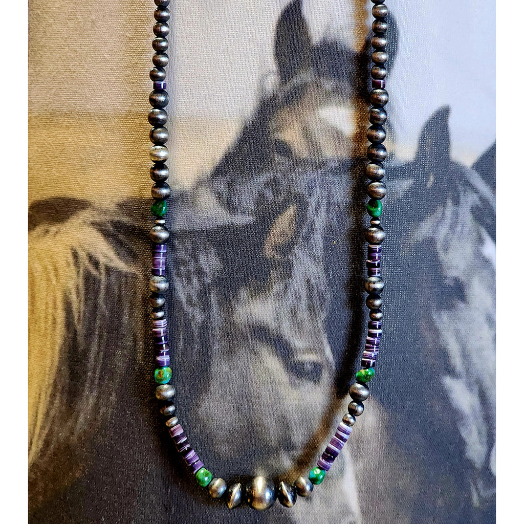 " Wendy " Wampum Shell Navajo Pearl Necklace