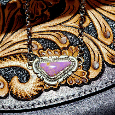 " Jasmine " Purple Desert Necklace