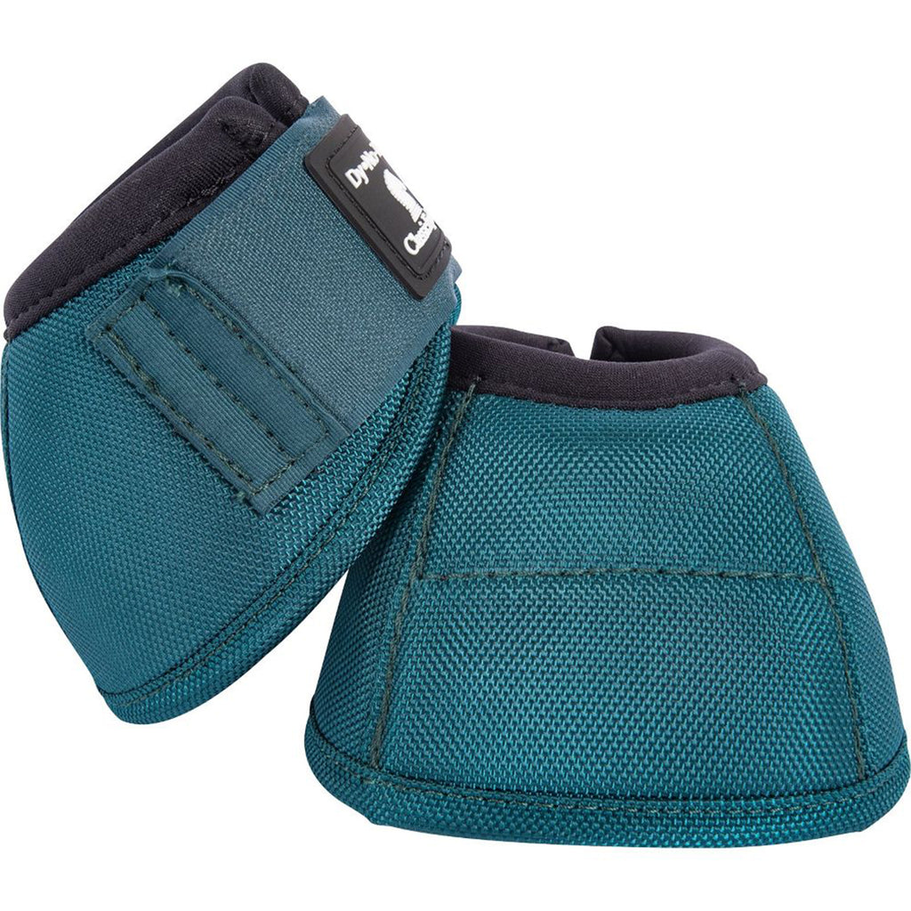 Front and side view of bell boots. 