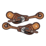 Trialblazer twister spur strap with rustic buckles