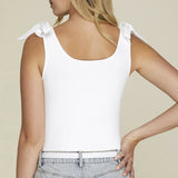 White Bow Tie Body Suit