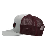 Hooey Grey & Maroon Lockup Cap