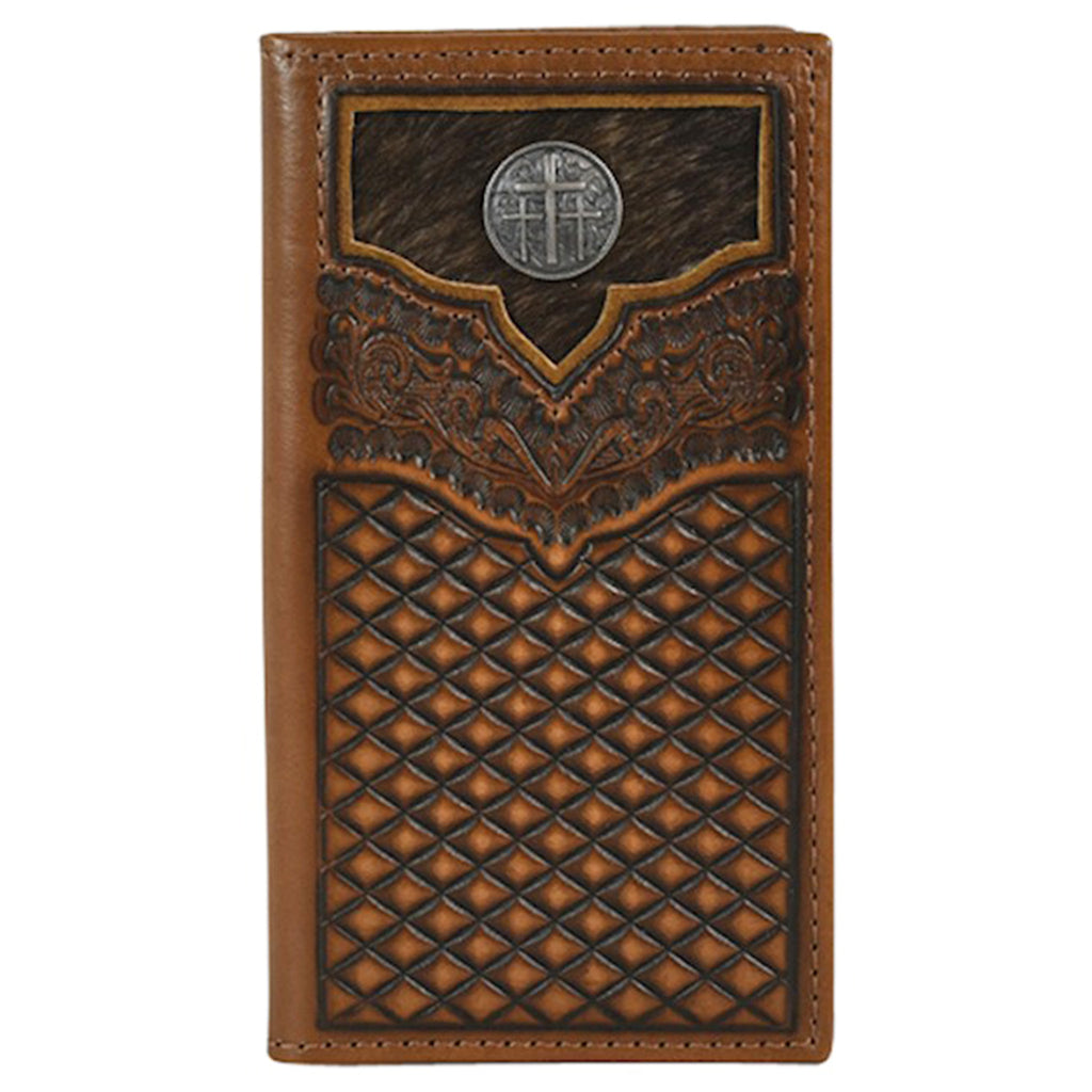Justin Junior Rodeo Wallet Brindle Inlay Western Edge, Ltd.