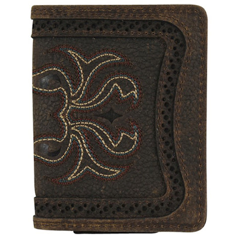 Justin Bifold Card Wallet Boot Stitch