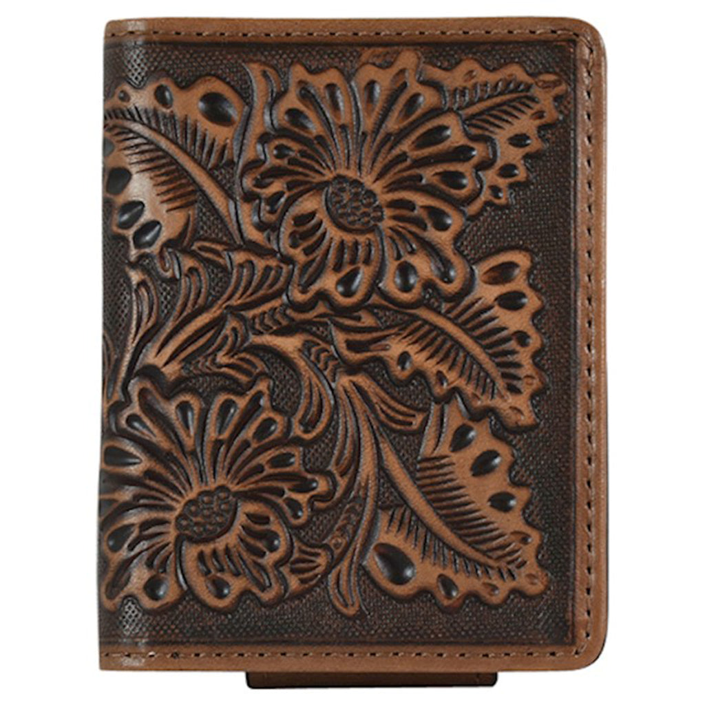 Justin Men's Tooled Bifold Wallet