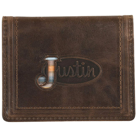 Justin Front Pocket Serape Logo Wallet