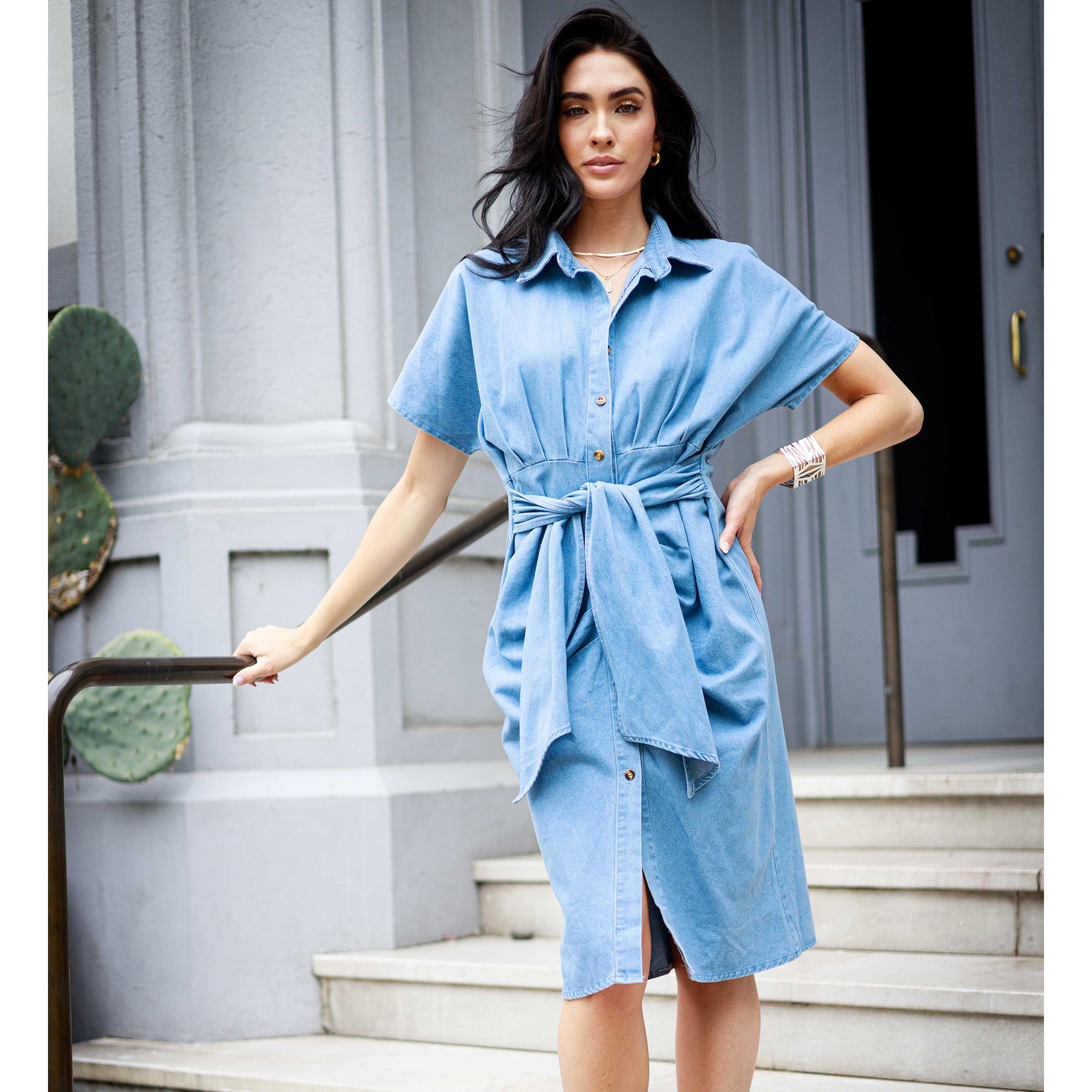 Cezele Women's Denim Dress Cezele Women's Denim Dress