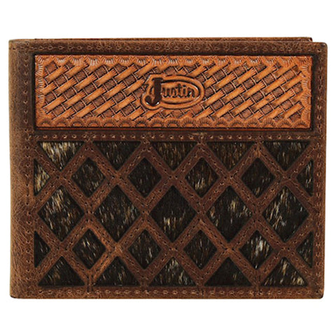 Justin Men's Brindle Inlay Bifold