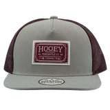 Hooey Maroon/Grey Patch Cap