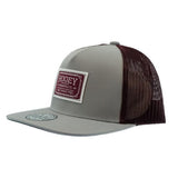 Hooey Maroon/Grey Patch Cap