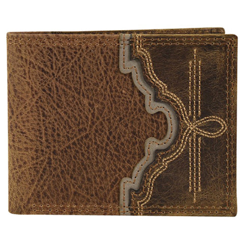 Tony Lama Men's Buffalo Brown Bifold