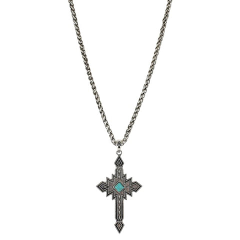 Justin Men's Aztec Cross Necklace