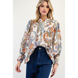 Ivory Paisley Blouse