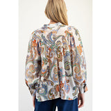 Ivory Paisley Blouse