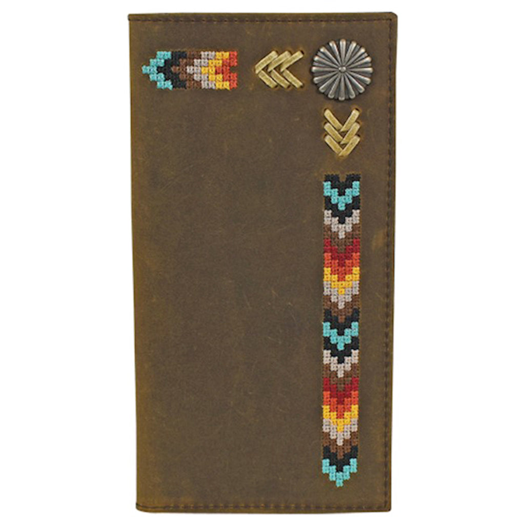 Justin Men's Needlepoint Rodeo Wallet