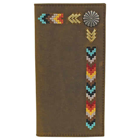 Justin Men's Needlepoint Rodeo Wallet