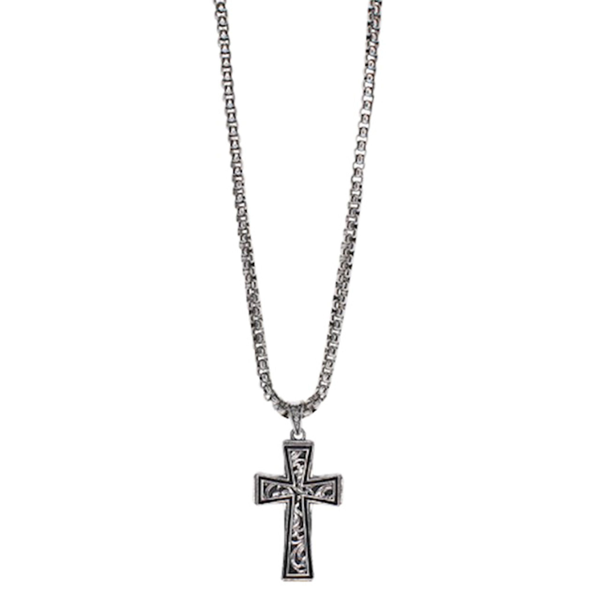 Justin Men's Filigree Cross Necklace Western Edge, Ltd.