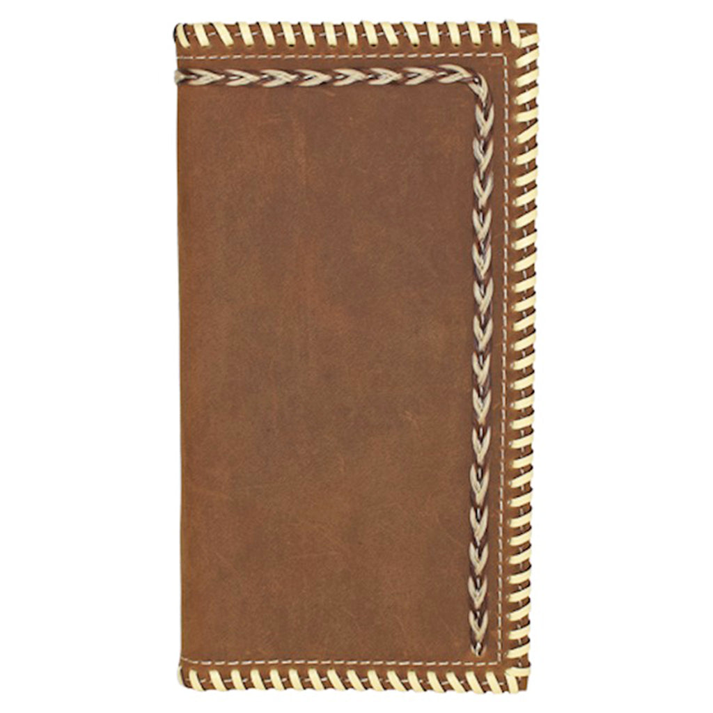 Justin Men's Rodeo Wallet w/Whip Stitch & Horsehair Braid