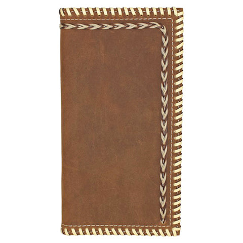 Justin Men's Rodeo Wallet w/Whip Stitch & Horsehair Braid